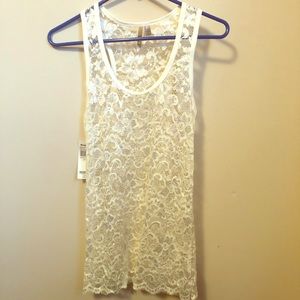 Ivory Lace tank L